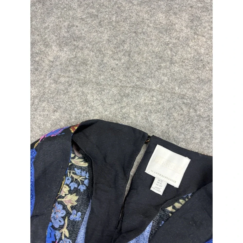 ANTHROPOLOGIE ETT:TWA Jumpsuit Women's 0 Floral Flower Print Artsy Hippie Boho - Picture 10 of 11